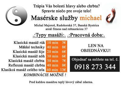 Masáže